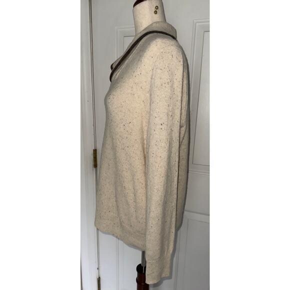ANAPO lambswool blend - beige/ivory sweater - size L - Picture 8 of 8